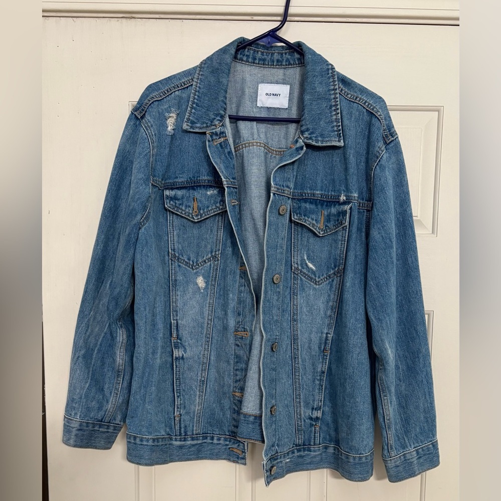 Distressed Jean jacket